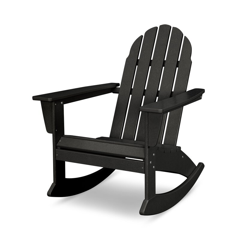 POLYWOOD Vineyard Adirondack Rocking Chair Reviews Wayfair   Vineyard Adirondack Rocking Chair 